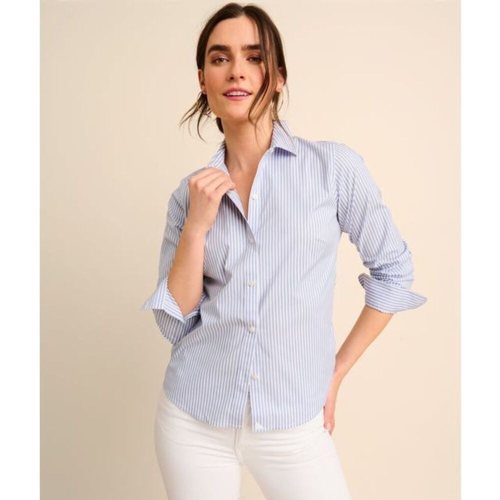 $65 Untuckit women’s blue striped brand new size 0 m7